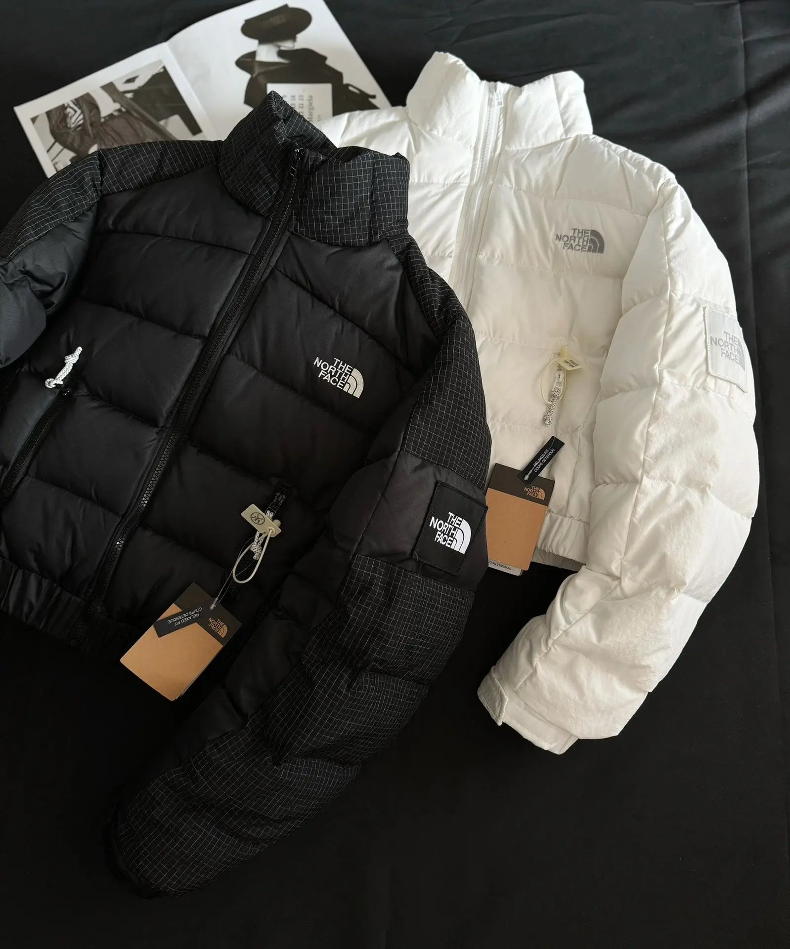 The north face black and white jackets TheNorthFace