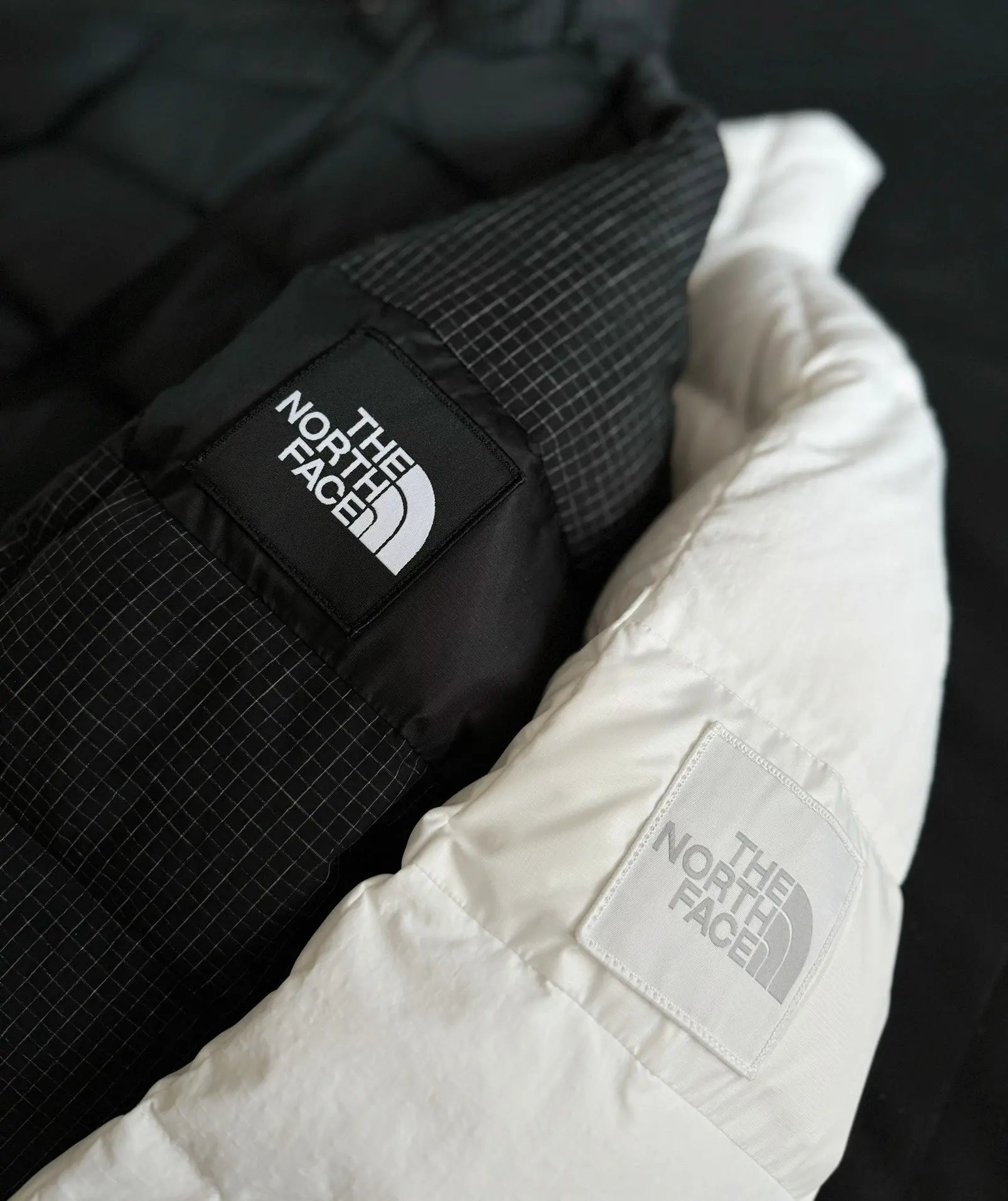 The north face black and white jackets TheNorthFace