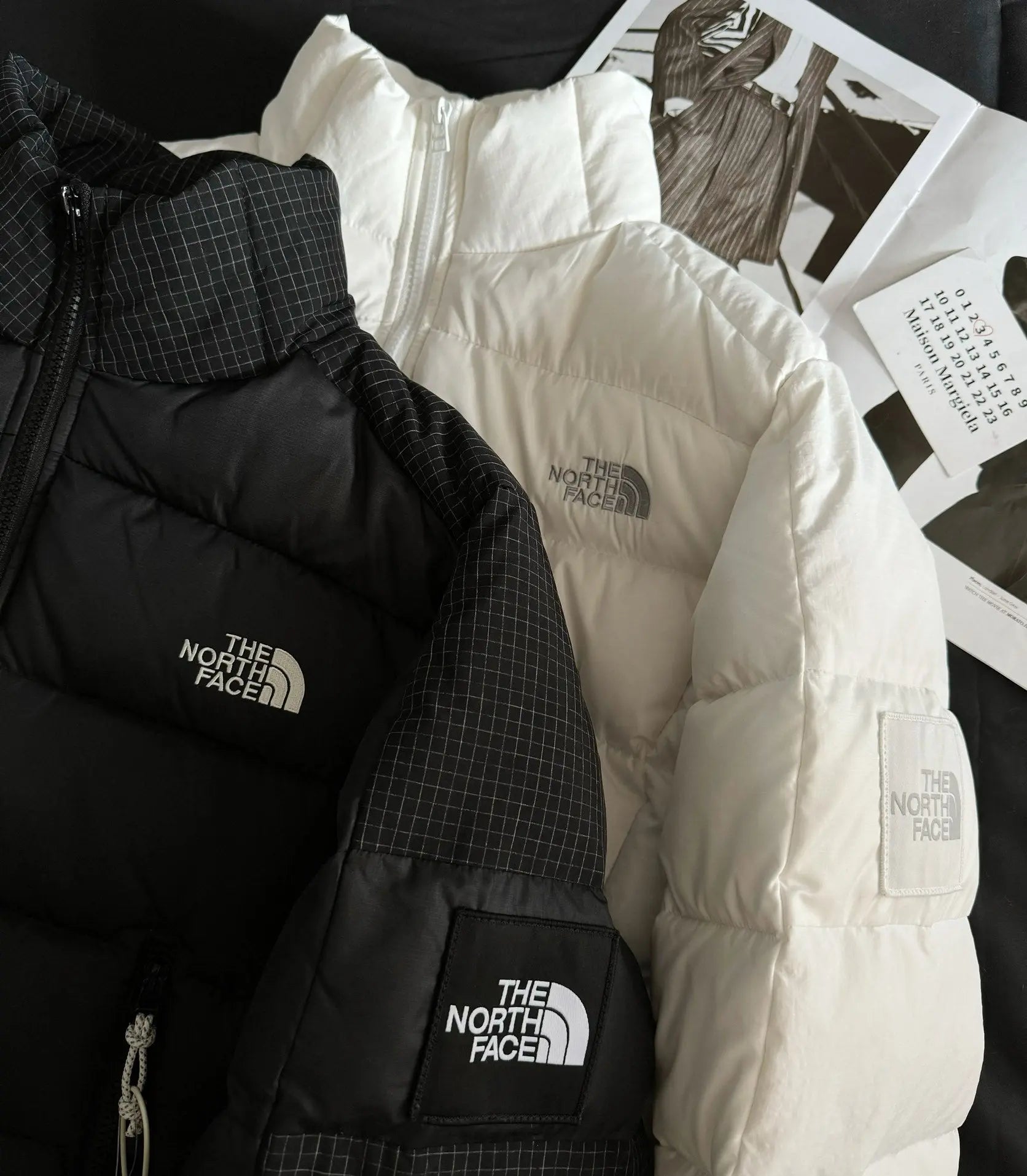 The north face black and white jackets TheNorthFace